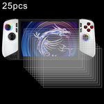 25 films de protection en verre trempé anti-explosion 9H 0,3 mm, pour consoles de jeux MSI Claw 8 AI+ et MSI Claw 7 pouces