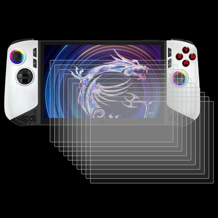25 films de protection en verre trempé anti-explosion 9H 0,3 mm, pour consoles de jeux MSI Claw 8 AI+ et MSI Claw 7 pouces
