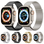 Milanese Loop Magnetic Clasp Stainless Steel Watch Band, For Apple Watch SE 2023 44mm, For Apple Watch SE 2023 40mm, For Apple Watch Ultra 2 49mm, For Apple Watch Series 9 45mm, For Apple Watch Series 9 41mm, For Apple Watch Ultra 49mm                 ...