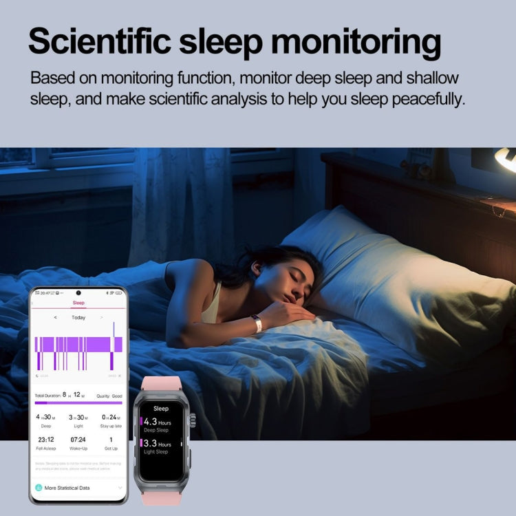 TK79 1.47 inch IP68 Waterproof Smart Watch, Support ECG / Blood Glucose / Blood Oxygen Monitoring / Uric Acid