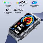 TK79 1.47 inch IP68 Waterproof Smart Watch, Support ECG / Blood Glucose / Blood Oxygen Monitoring / Uric Acid