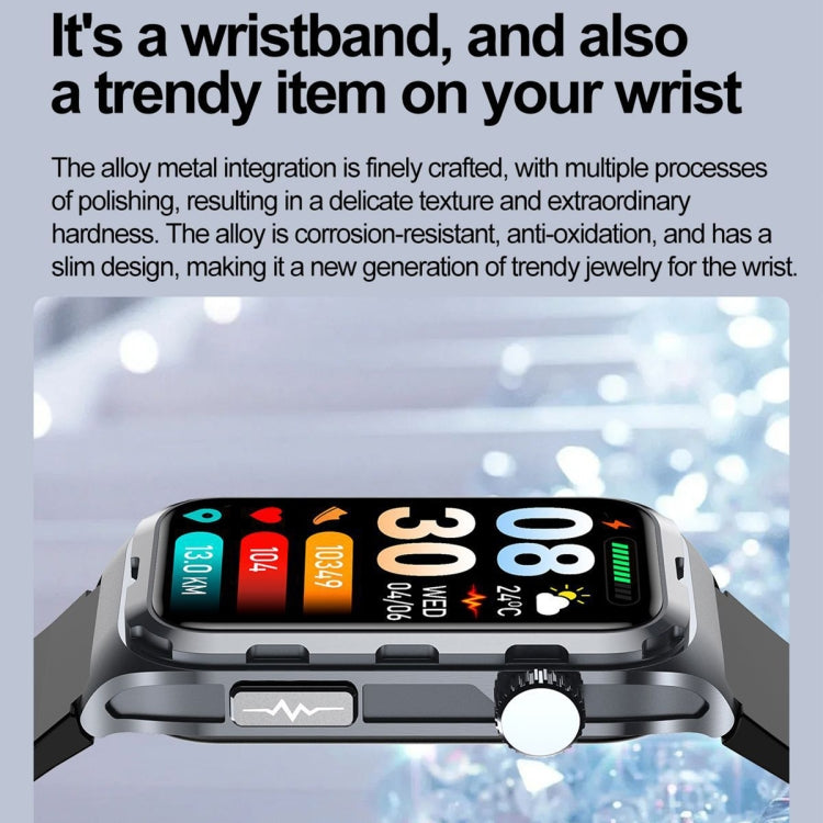 TK79 1.47 inch IP68 Waterproof Smart Watch, Support ECG / Blood Glucose / Blood Oxygen Monitoring / Uric Acid