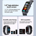 TK79 1.47 inch IP68 Waterproof Smart Watch, Support ECG / Blood Glucose / Blood Oxygen Monitoring / Uric Acid