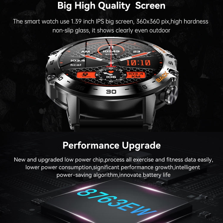 K52 1.39 inch IPS Square Screen Smart Watch Supports Bluetooth Calls