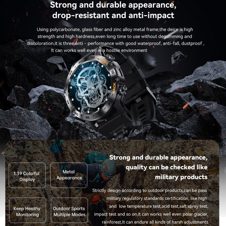 K52 1.39 inch IPS Square Screen Smart Watch Supports Bluetooth Calls