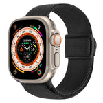 سوار ساعة نايلون بقفل كبس بنمط ألياف الكربون، لساعة Apple Watch SE 2023 مقاس 40 مم، لساعة Apple Watch Ultra 2 مقاس 49 مم، لسلسلة Apple Watch 9 مقاس 45 مم