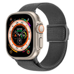 سوار ساعة نايلون بقفل كبس بنمط ألياف الكربون، لساعة Apple Watch SE 2023 مقاس 40 مم، لساعة Apple Watch Ultra 2 مقاس 49 مم، لسلسلة Apple Watch 9 مقاس 45 مم