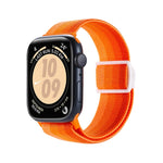 سوار ساعة نايلون بقفل كبس بنمط ألياف الكربون، لساعة Apple Watch SE 2023 مقاس 40 مم، لساعة Apple Watch Ultra 2 مقاس 49 مم، لسلسلة Apple Watch 9 مقاس 45 مم