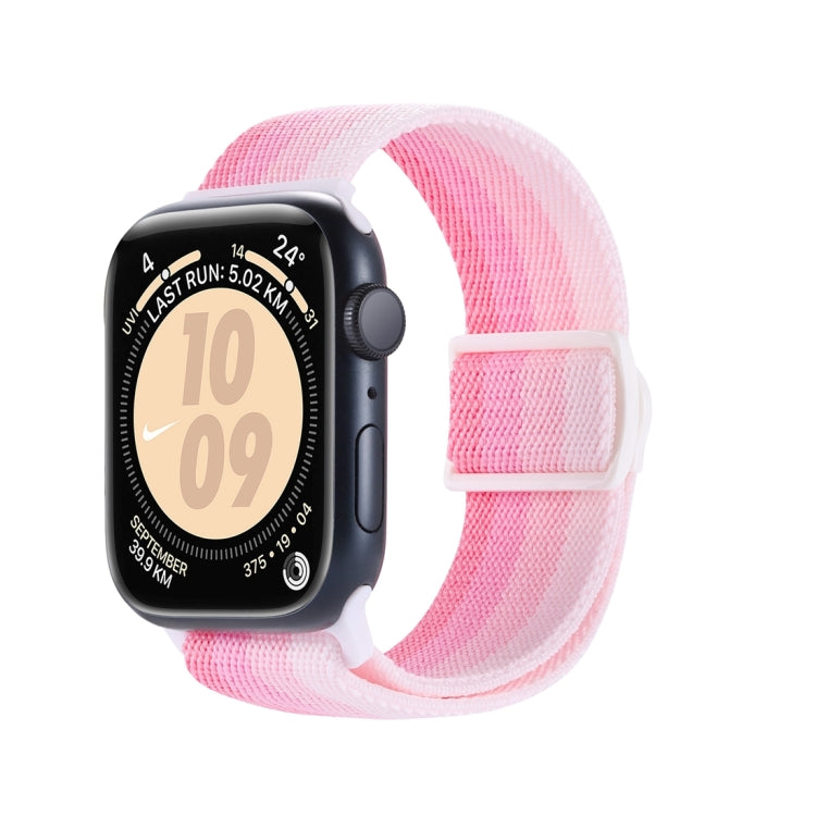 سوار ساعة نايلون بقفل كبس بنمط ألياف الكربون، لساعة Apple Watch SE 2023 مقاس 40 مم، لساعة Apple Watch Ultra 2 مقاس 49 مم، لسلسلة Apple Watch 9 مقاس 45 مم
