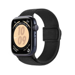 Carbon Fiber Texture Snap Buckle Nylon Watch Band, For Apple Watch 38mm