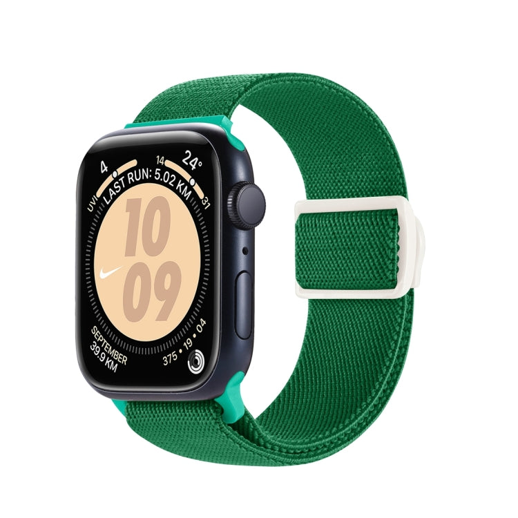 Carbon Fiber Texture Snap Buckle Nylon Watch Band, For Apple Watch 38mm