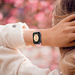سوار ساعة نايلون بقفل كبس بنمط ألياف الكربون، لساعة Apple Watch SE 2023 مقاس 40 مم، لساعة Apple Watch Ultra 2 مقاس 49 مم، لسلسلة Apple Watch 9 مقاس 45 مم