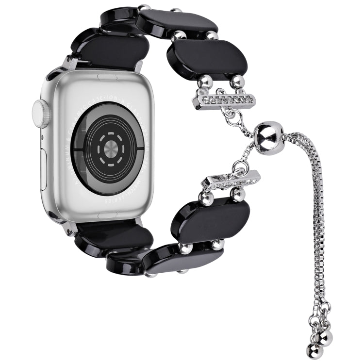 Resin Retractable Chain Watch Band, For Apple Watch SE 2023 44mm, For Apple Watch SE 2023 40mm
