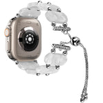 Resin Retractable Chain Watch Band, For Apple Watch Ultra 2 49mm, For Apple Watch Series 9 45mm