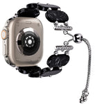 Resin Retractable Chain Watch Band, For Apple Watch Series 9 41mm, For Apple Watch Ultra 49mm
