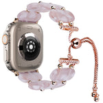 Resin Retractable Chain Watch Band, For Apple Watch Series 9 41mm, For Apple Watch Ultra 49mm