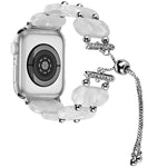 Resin Retractable Chain Watch Band, For Apple Watch Series 8 41mm, For Apple Watch Series 8 45mm