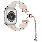 Resin Retractable Chain Watch Band, For Apple Watch Series 6 40mm, For Apple Watch Series 6 44mm