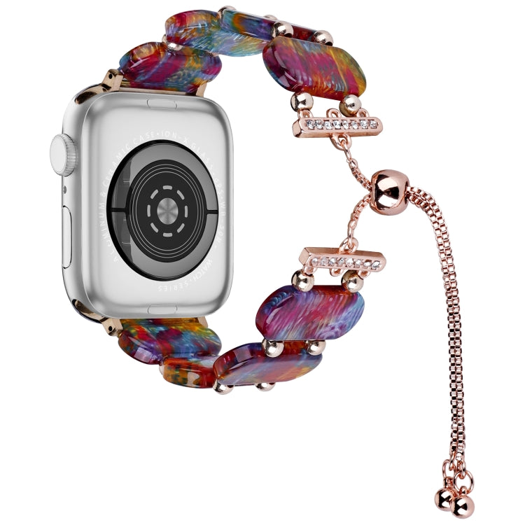 Resin Retractable Chain Watch Band, For Apple Watch Series 5 44mm, For Apple Watch Series 5 40mm