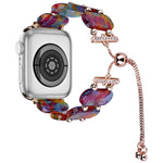 Resin Retractable Chain Watch Band, For Apple Watch Series 4 44mm, For Apple Watch Series 4 40mm