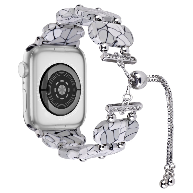 Resin Retractable Chain Watch Band, For Apple Watch Series 3 38mm, For Apple Watch Series 3 42mm