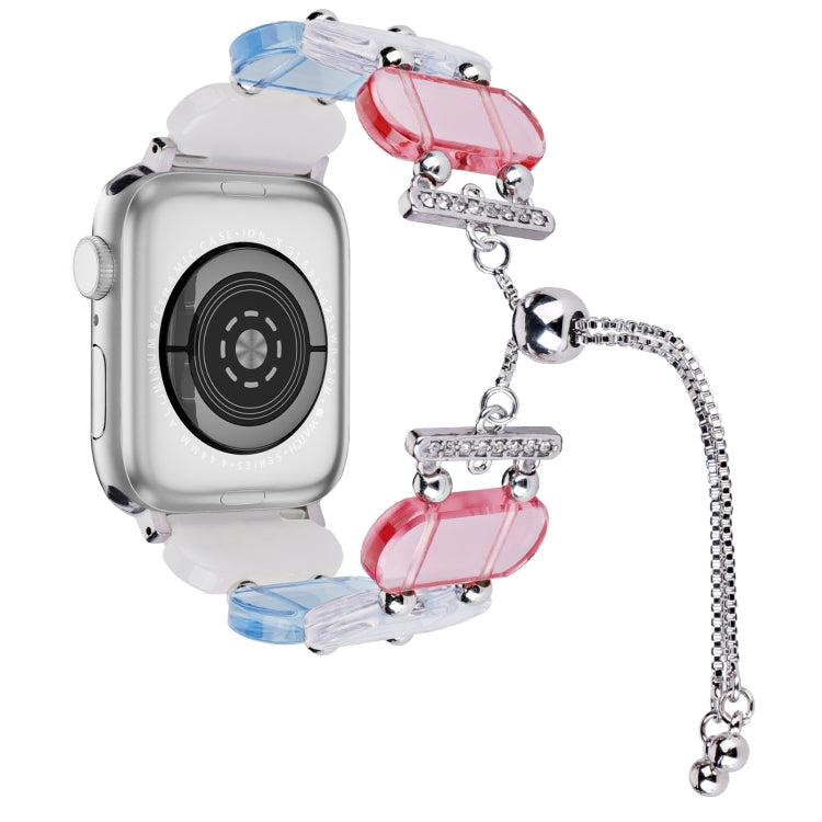 Resin Retractable Chain Watch Band, For Apple Watch 42mm, For Apple Watch 38mm