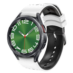 Two Color Silicone Watch Band, For Samsung Galaxy Watch 6