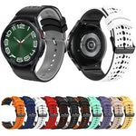 Two Color Silicone Watch Band, For Samsung Galaxy Watch 6