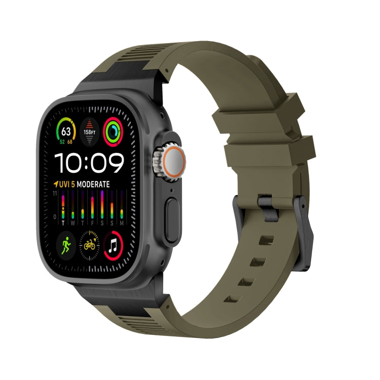Loners Liquid Silicone Watch Band, For Apple Watch Ultra 49mm, For Apple Watch Series 8 45mm, For Apple Watch SE 2022 44mm