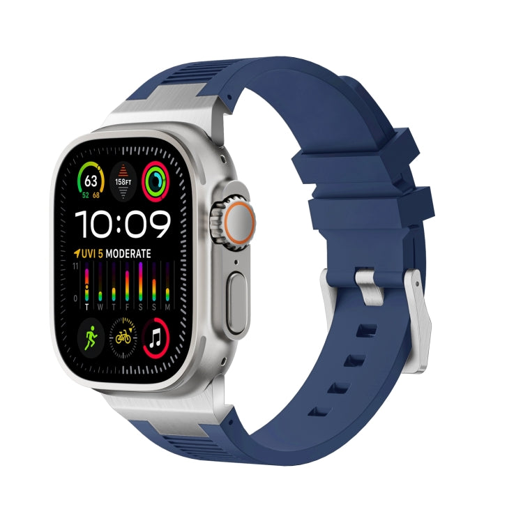Loners Liquid Silicone Watch Band, For Apple Watch Ultra 49mm, For Apple Watch Series 8 45mm, For Apple Watch SE 2022 44mm