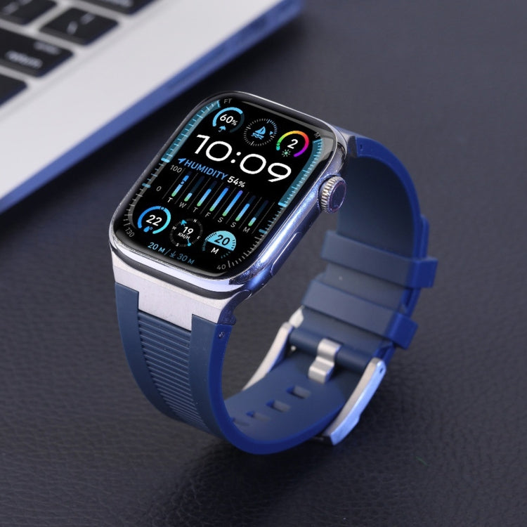Loners Liquid Silicone Watch Band, For Apple Watch Ultra 49mm, For Apple Watch Series 8 45mm, For Apple Watch SE 2022 44mm