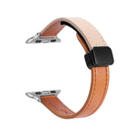Slim Magnetic Buckle Genuine Leather Watch Band, For Apple Watch 38mm
