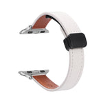 Slim Magnetic Buckle Genuine Leather Watch Band, For Apple Watch 38mm