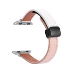 Slim Magnetic Buckle Genuine Leather Watch Band, For Apple Watch 38mm