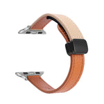 Slim Magnetic Buckle Genuine Leather Watch Band, For Apple Watch 38mm