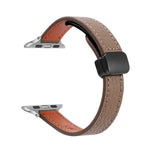 Slim Magnetic Buckle Genuine Leather Watch Band, For Apple Watch 38mm