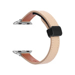 Slim Magnetic Buckle Genuine Leather Watch Band, For Apple Watch 38mm