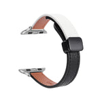Slim Magnetic Buckle Genuine Leather Watch Band, For Apple Watch 38mm