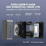 GXMO H90 Windows 11 Intel Core i7 11390H Processor Mini Computer, Without RAM & SSD