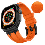 Stone Grain Liquid Silicone Watch Band, For Apple Watch Series 2 42mm, For Apple Watch 42mm