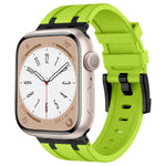 Stone Grain Liquid Silicone Watch Band, For Apple Watch Series 2 42mm, For Apple Watch 42mm