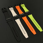 Stone Grain Liquid Silicone Watch Band, For Apple Watch Series 2 42mm, For Apple Watch 42mm