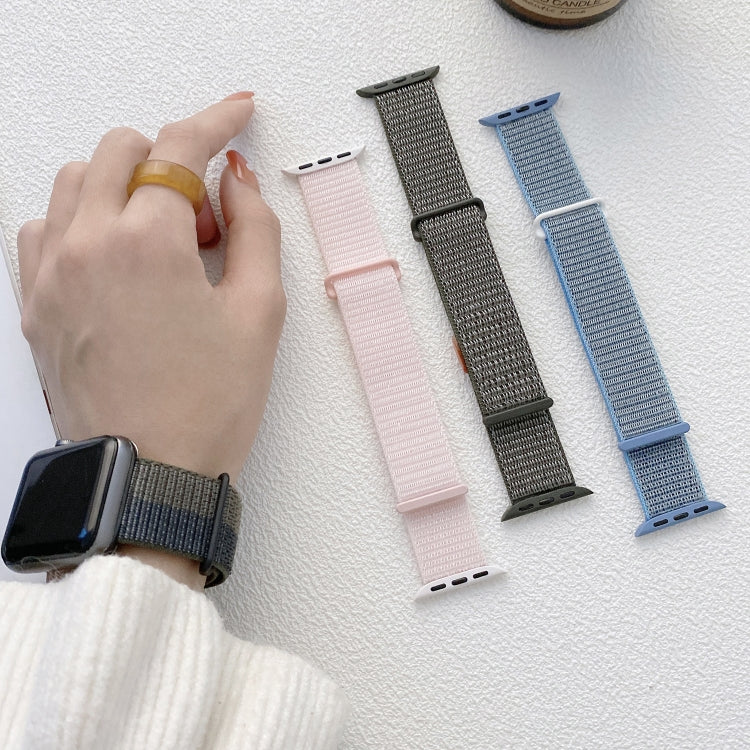 Dual Hook and Loop Nylon Watch Band, For Apple Watch 38mm