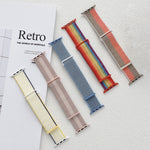 Dual Hook and Loop Nylon Watch Band, For Apple Watch 38mm