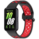 Two Color Breathable Silicone Watch Band, For Samsung Galaxy Fit 3