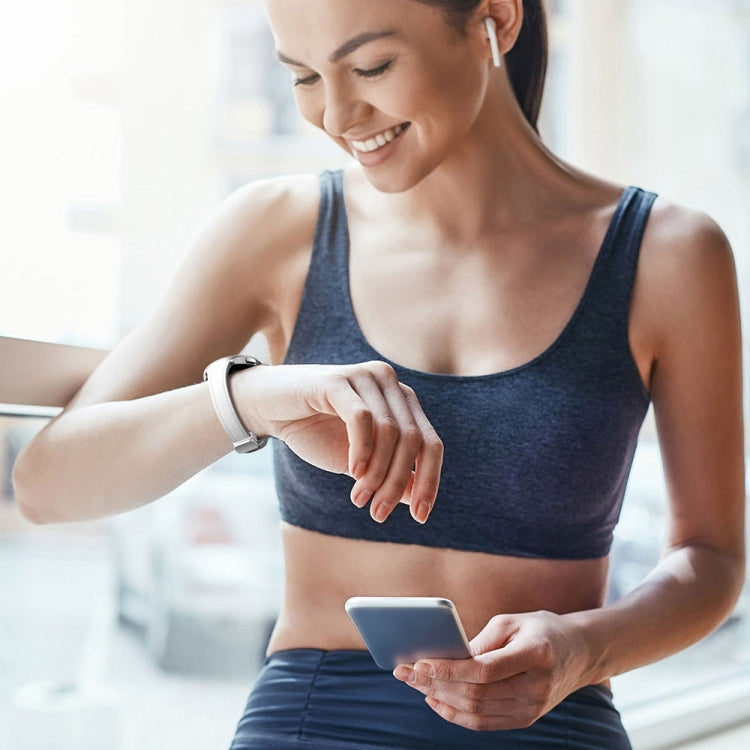 Slim Magnetic Silver Buckle Leather Silicone Watch Band, For Samsung Galaxy Watch 6