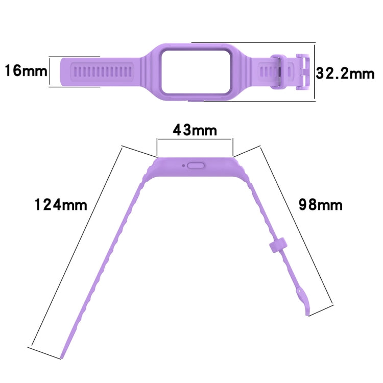 Solid Color Integrated TPU Watch Band, For Samsung Galaxy Fit 3