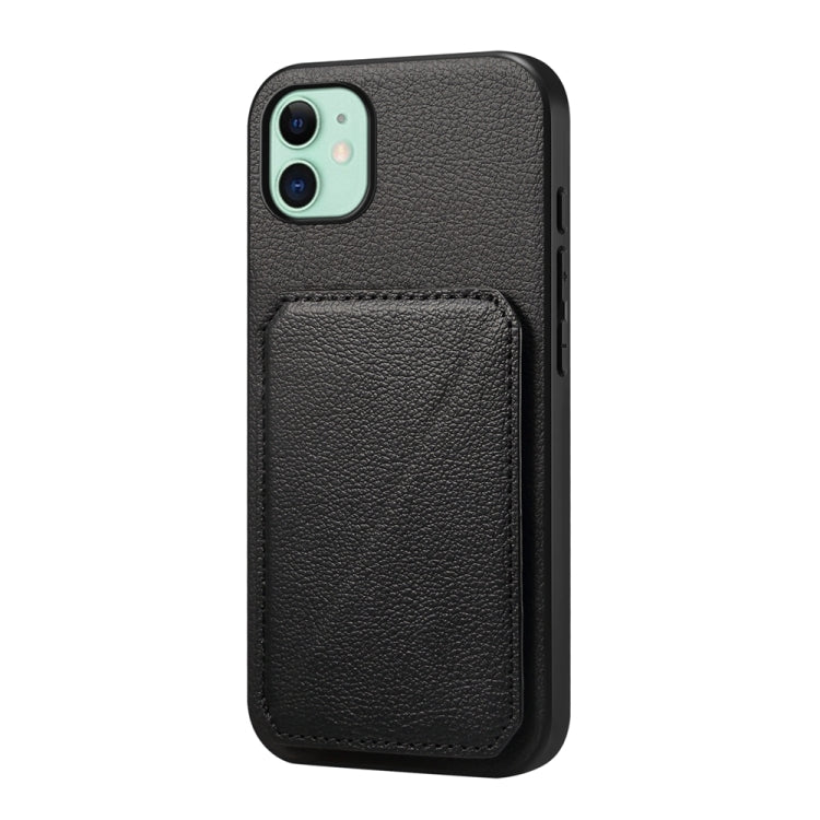 غطاء هاتف بحامل بطاقتين بنقشة جلد عجل D04، لهواتف iPhone 11، iPhone 11 Pro، iPhone X / XS، iPhone XR، iPhone XS Max، iPhone 7 Plus / 8 Plus
