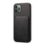 غطاء هاتف بحامل بطاقتين بنقشة جلد عجل D04، لهواتف iPhone 11، iPhone 11 Pro، iPhone X / XS، iPhone XR، iPhone XS Max، iPhone 7 Plus / 8 Plus