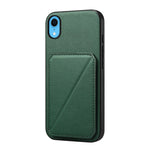 غطاء هاتف بحامل بطاقتين بنقشة جلد عجل D04، لهواتف iPhone 11، iPhone 11 Pro، iPhone X / XS، iPhone XR، iPhone XS Max، iPhone 7 Plus / 8 Plus